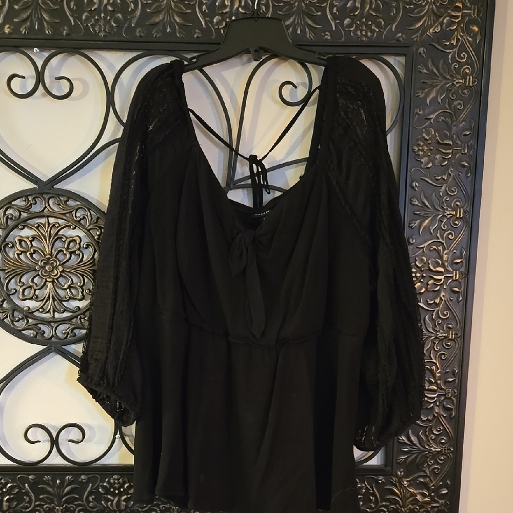 Elegant Black Women's Top